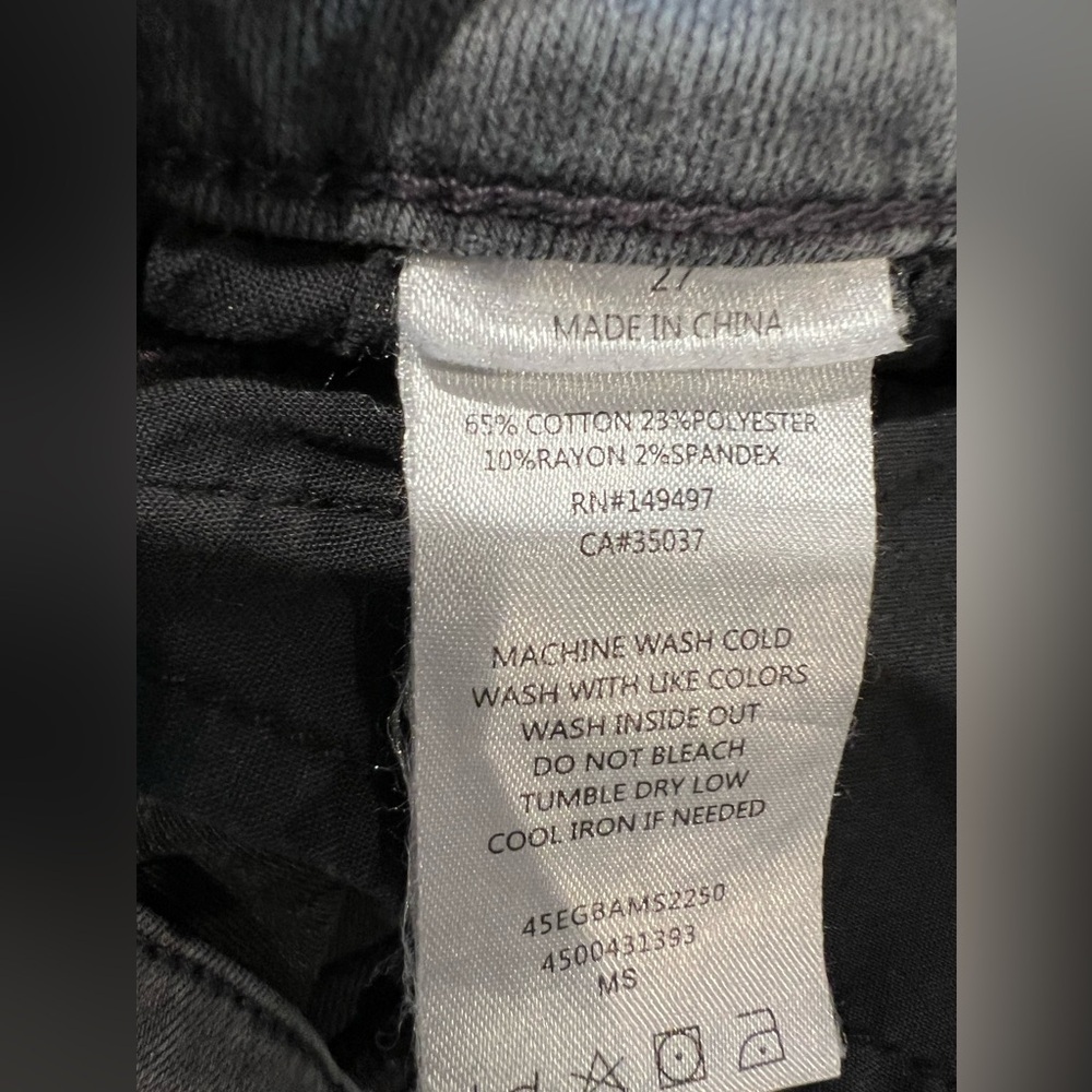 Sam Edelman The Kitten Mid Rise Skinny Ankle Jeans Gray Denim Womens Size 27 - Picture 9 of 9